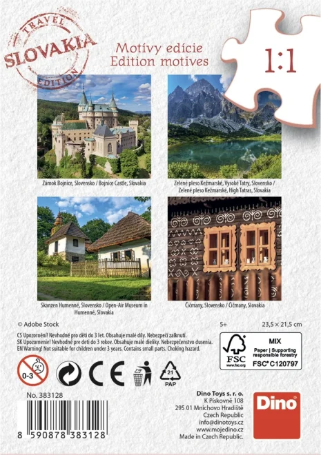 Puzzle Dino 60 dílků Travel Slovakia: Zelené pleso, Tatry