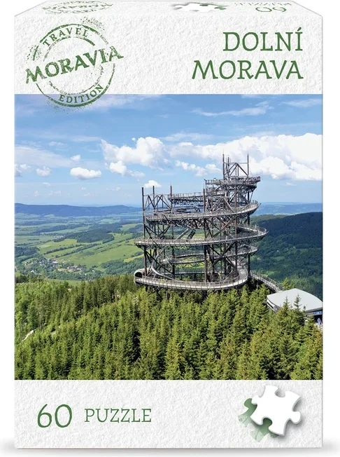 Puzzle Dino 60 dílků Travel Moravia: Dolní Morava - Stezka v korunách stromů