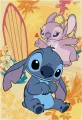 Puzzle pro děti Dino 24+48 dílků Zamilovaný Stitch 2v1