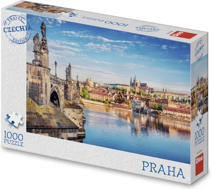 Puzzle Dino 1000 dílků Travel Czechia: Praha - Letní Hradčany