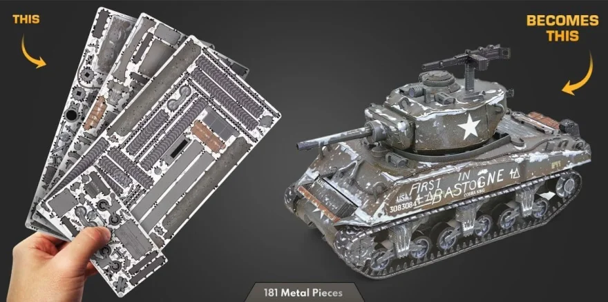 Kovové 3D puzzle Metal Earth  Premium Series - Tank M4 Sherman