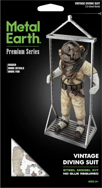 Kovové 3D puzzle Metal Earth  Premium Series - Historický potápěčský oblek