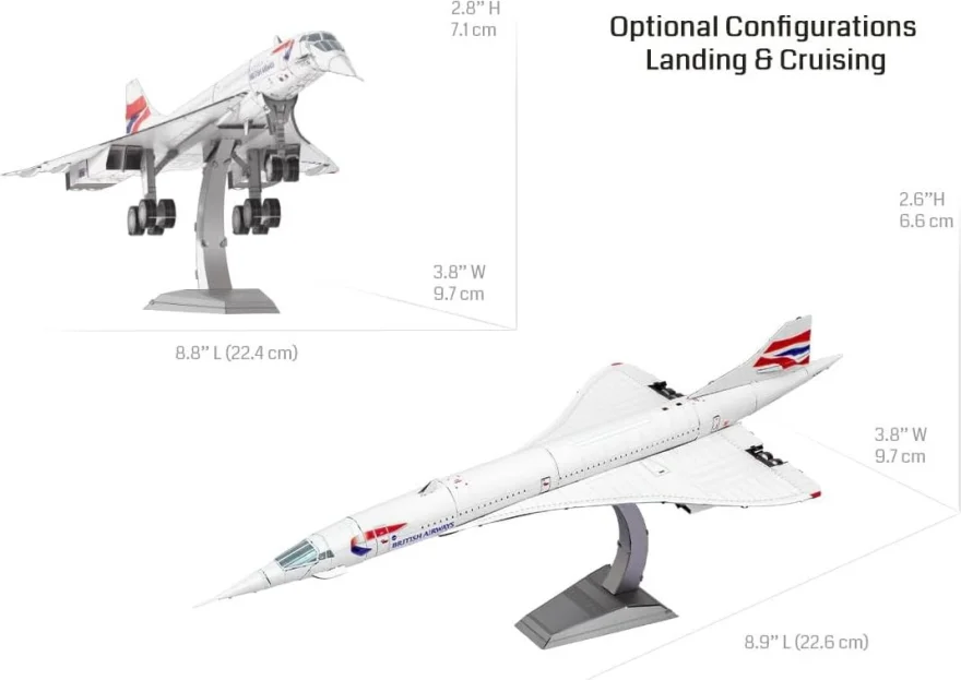 Kovové 3D puzzle Metal Earth  Premium Series - Concorde