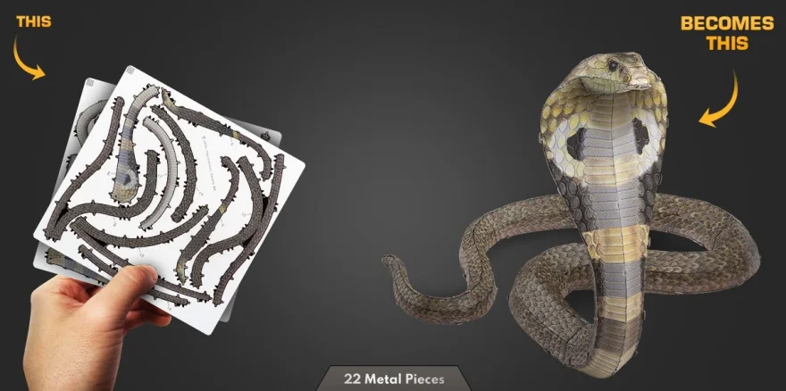 Kovové 3D puzzle Metal Earth  Kobra