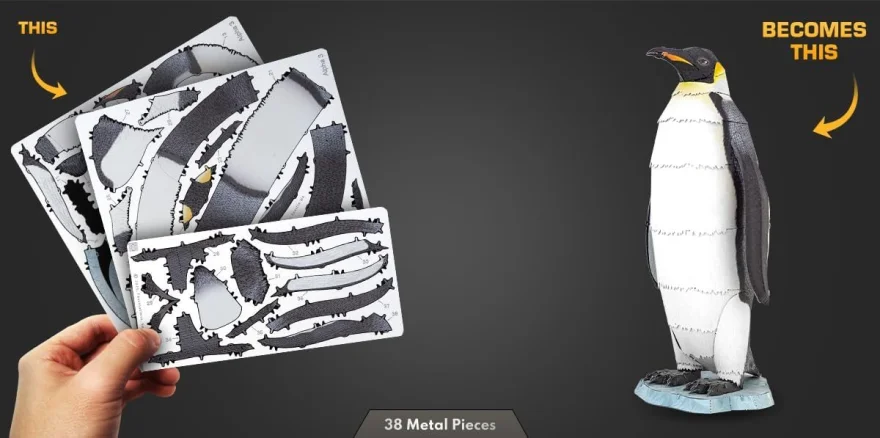 Kovové 3D puzzle Metal Earth  Tučňák císařský
