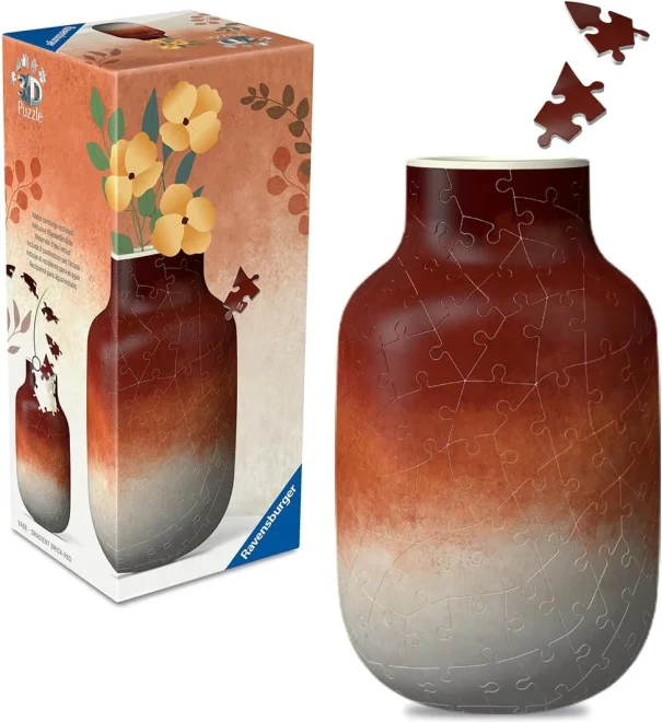 3D puzzle Ravensburger  Váza terakotové tóny 162 dílků