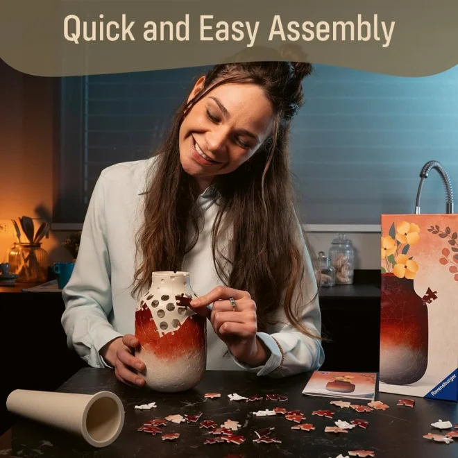 3D puzzle Ravensburger  Váza terakotové tóny 162 dílků