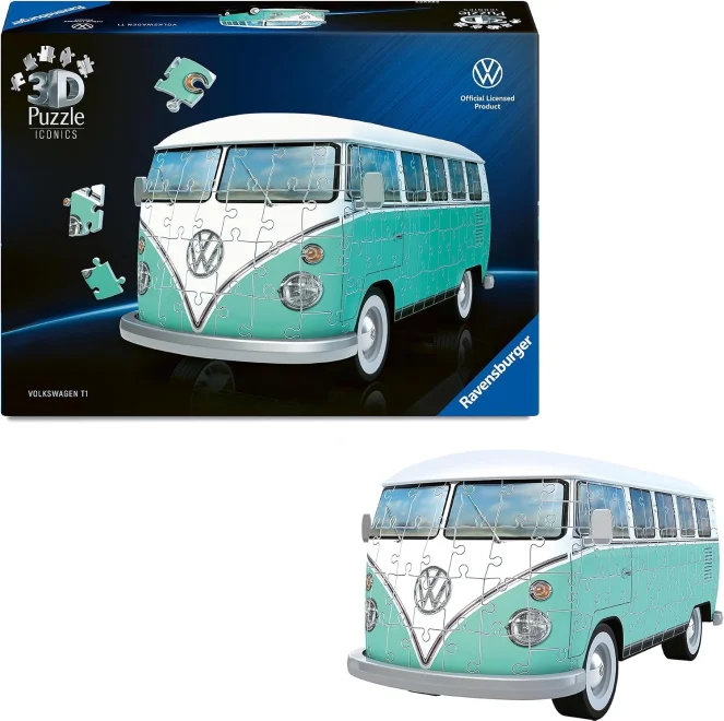 3D puzzle Ravensburger Iconics: Volkswagen T1 185 dílků