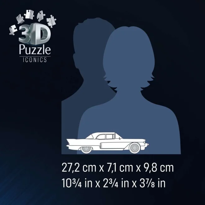 3D puzzle Ravensburger Iconics: Cadillac Eldorado Brougham 174 dílků