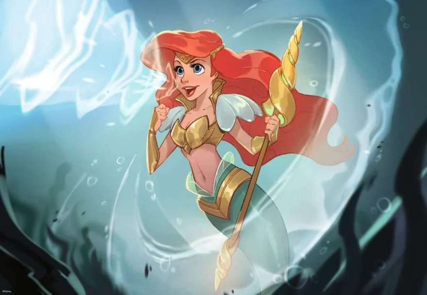 Puzzle Ravensburger 300 dílků Disney Lorcana: Ariel - Sonic Warrior