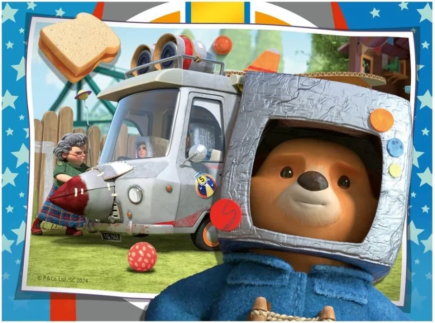 Puzzle pro děti Ravensburger sada 4v1 Medvídek Paddington 12,16,20,24 dílků