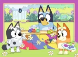 Puzzle pro děti Ravensburger sada 4v1 Bluey: Zábava s rodinou 12,16,20,24 dílků
