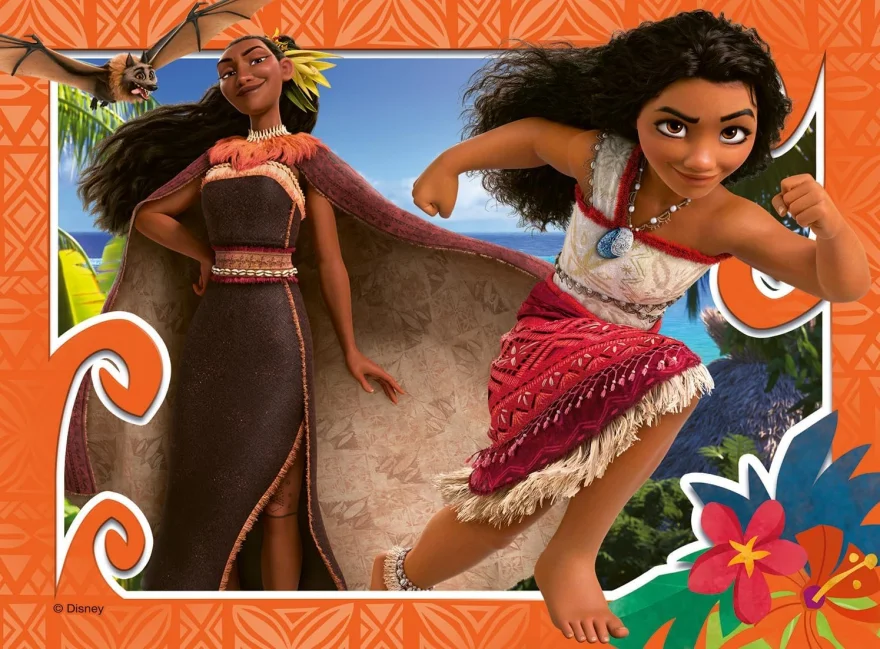 Puzzle pro děti Ravensburger sada 4v1 Odvážná Vaiana 2: Oceánie 12,16,20,24 dílků