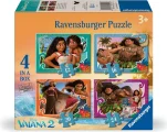 Puzzle pro děti Ravensburger sada 4v1 Odvážná Vaiana 2: Oceánie 12,16,20,24 dílků