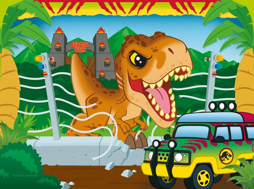 Puzzle pro děti Ravensburger sada 4v1 Jurský svět: Explorers 12,16,20,24 dílků