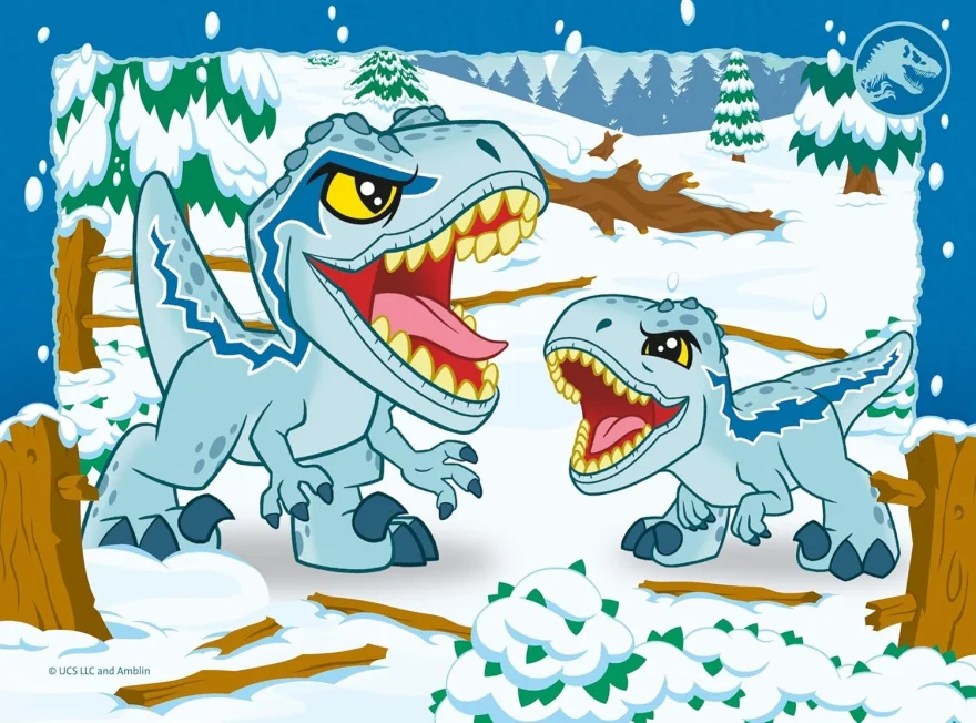Puzzle pro děti Ravensburger sada 4v1 Jurský svět: Explorers 12,16,20,24 dílků