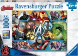 Puzzle pro děti Ravensburger 100 dílků XXL Marvel Avengers: Superhrdinové