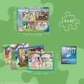 Puzzle sada Ravensburger 4x42 dílků Bluey: Pojď si hrát
