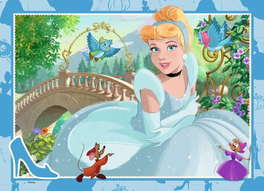 Puzzle sada Ravensburger 4x100 dílků Disney Princezny