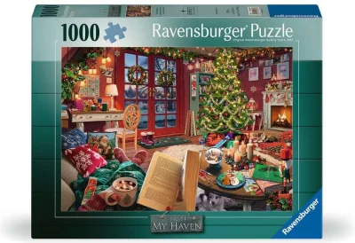 Puzzle Ravensburger 1000 dílků My Haven č. 14 - Vánoční koutek