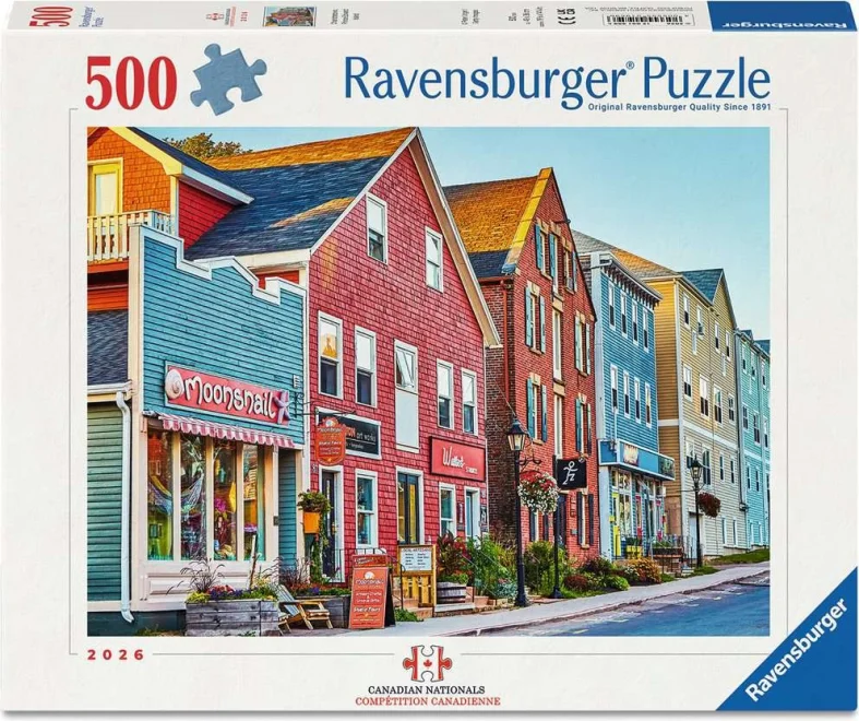 Puzzle Ravensburger 500 dílků Charlottetown, Ostrov prince Edwarda - Canadian Nationals 2026