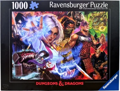 Puzzle Ravensburger 1000 dílků Dungeons & Dragons: Quest Accepted (Úkol přijat)