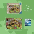 Puzzle pro děti Ravensburger 100 dílků XXL Farma Diddly Squat