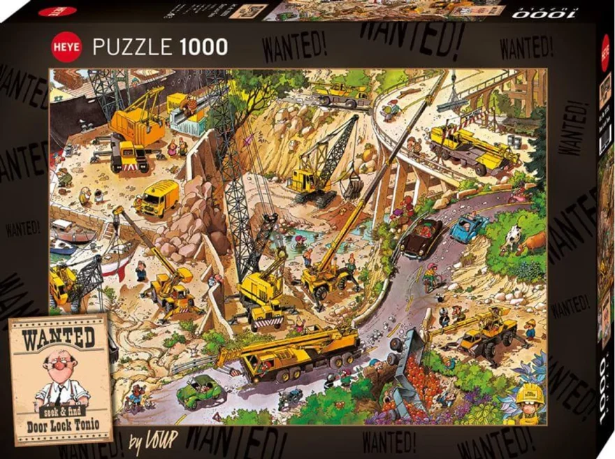 Puzzle Heye 1000 dílků Wanted!: Odemykač Tonio