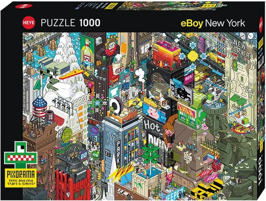 Puzzle Heye 1000 dílků Pixorama: Newyorské pátrání