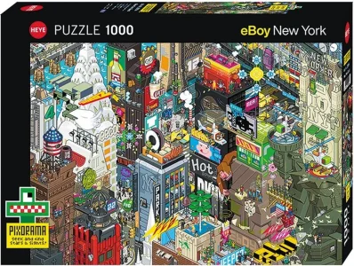 Puzzle Heye 1000 dílků Pixorama: Newyorské pátrání