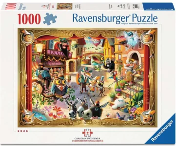 Puzzle Ravensburger 1000 dílků Pinocchiova nebezpečí - Canadian Nationals 2026