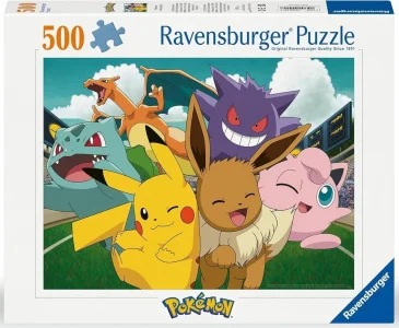 Puzzle Ravensburger 500 dílků Pokémoni na stadionu