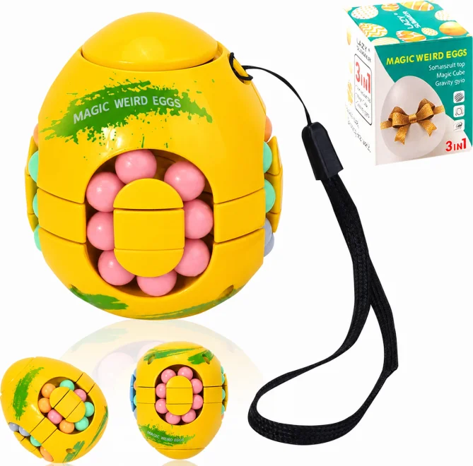 Hlavolam Lazy Summer  Vejce Magic Weird Egg 3v1 žluté