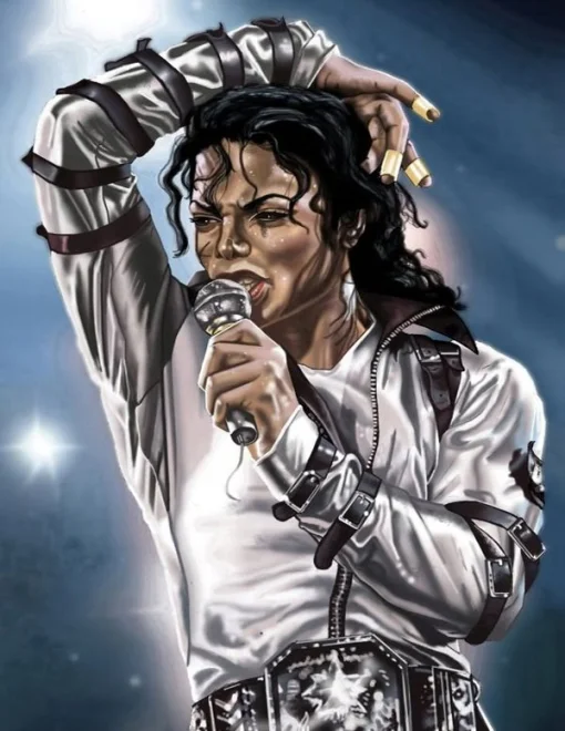 Diamantové malování Norimpex 40x30 cm Zpěvák Michael Jackson