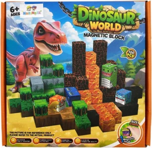 Magnetické kostky Norimpex  Svět dinosaurů 100 ks
