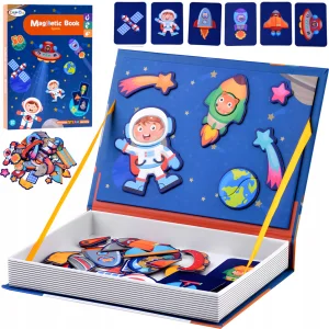 Magnetická skládačka Color Day  Magnetic Book: Vesmírné dobrodružství