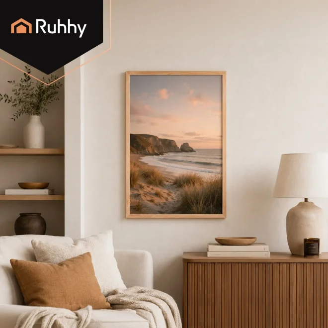 Dřevěný rám na puzzle Ruhhy  pro 1000 dílků - 70x50 cm
