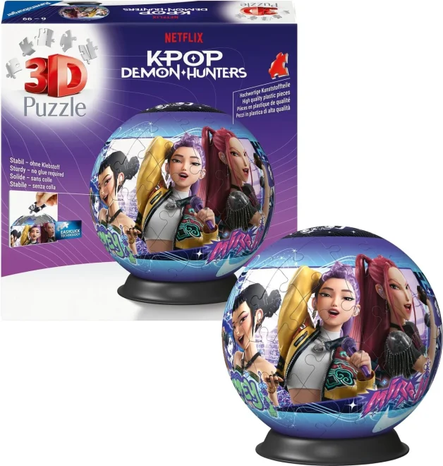 3D puzzle Ravensburger Puzzleball K-pop: Lovkyně démonů 73 dílků