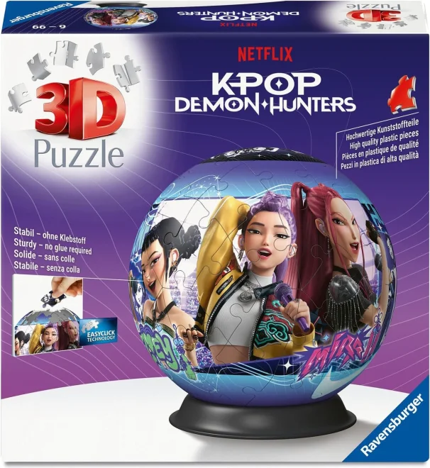 3D puzzle Ravensburger Puzzleball K-pop: Lovkyně démonů 73 dílků