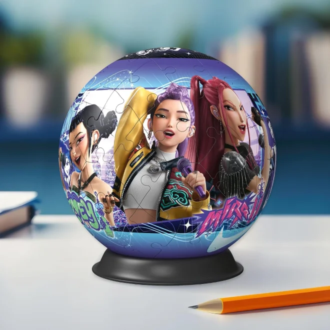 3D puzzle Ravensburger Puzzleball K-pop: Lovkyně démonů 73 dílků