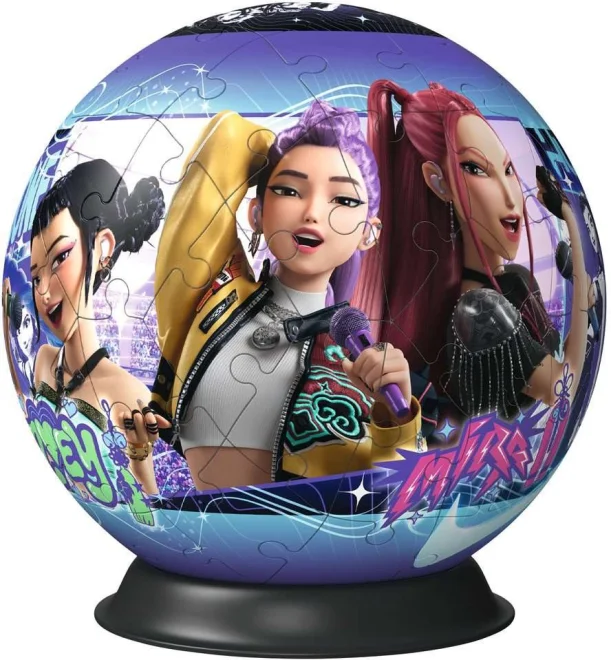 3D puzzle Ravensburger Puzzleball K-pop: Lovkyně démonů 73 dílků