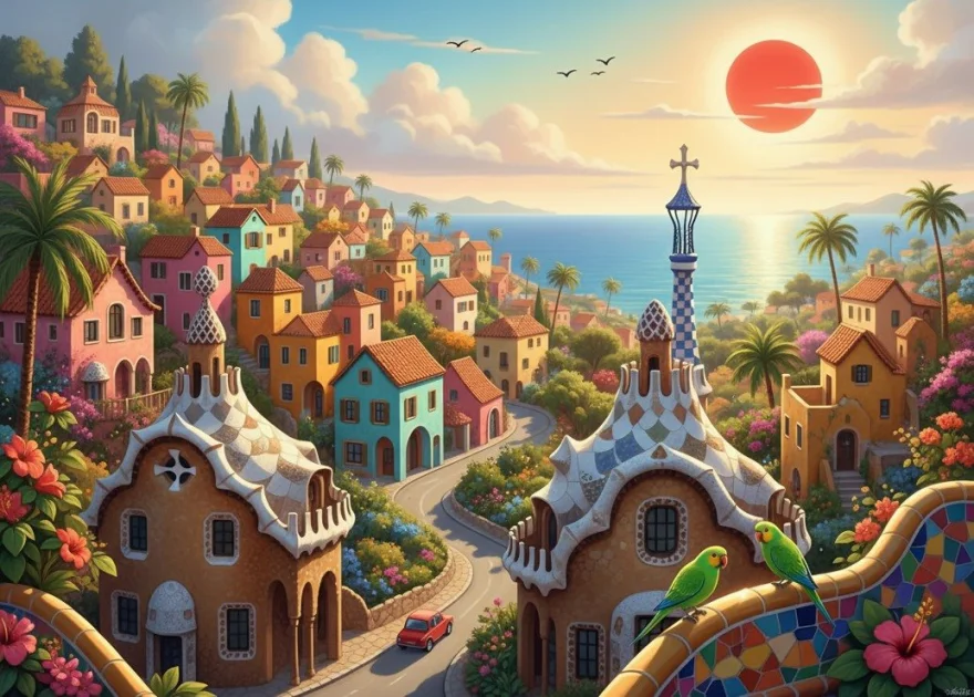 Puzzle Alipson 500 dílků Barcelonský sen