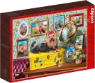 Puzzle Alipson 1000 dílků Štěně jorkšírského teriéra