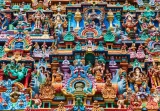 Puzzle Alipson 1000 dílků Výzdoba hinduistického chrámu, Indie