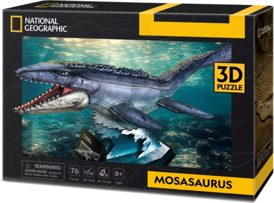 3D puzzle CubicFun  National Geographic: Mosasaurus 76 dílků