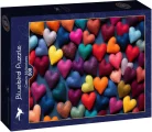 Puzzle Bluebird 500 dílků Barevná srdíčka