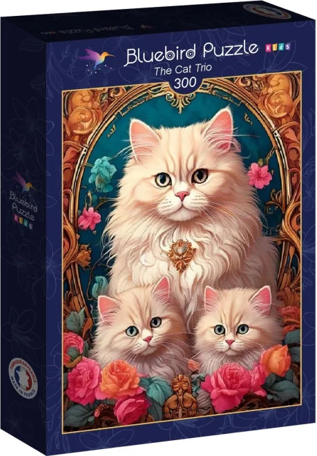 Puzzle pro děti Bluebird 300 dílků Kočičí trio