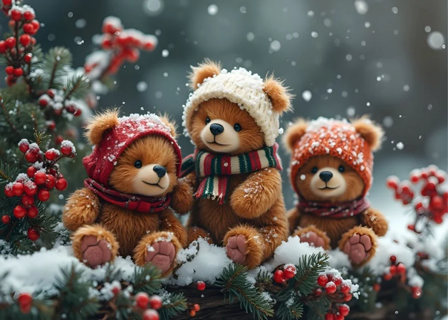 Puzzle pro děti Bluebird 300 dílků Medvídci na sněhu