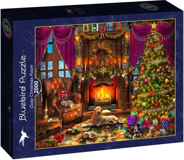 Puzzle Bluebird 2000 dílků Útulný vánoční pokoj