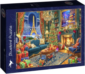 Puzzle Bluebird 2000 dílků Vánoce v Paříži